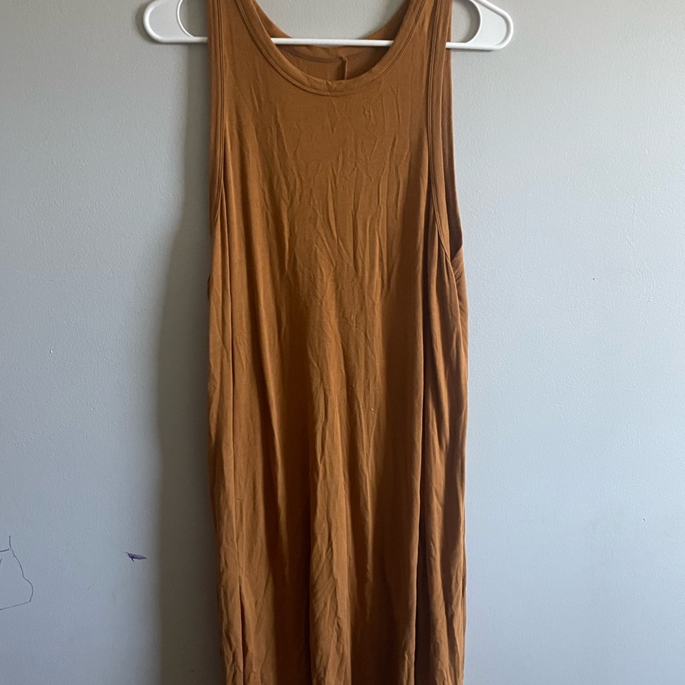 a new day Sleeveless Brown Midi Dress